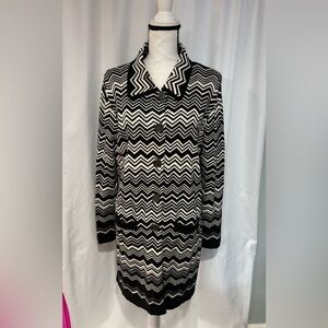 Missoni For Target Long Cardigan Sweater Size Large Chevron
